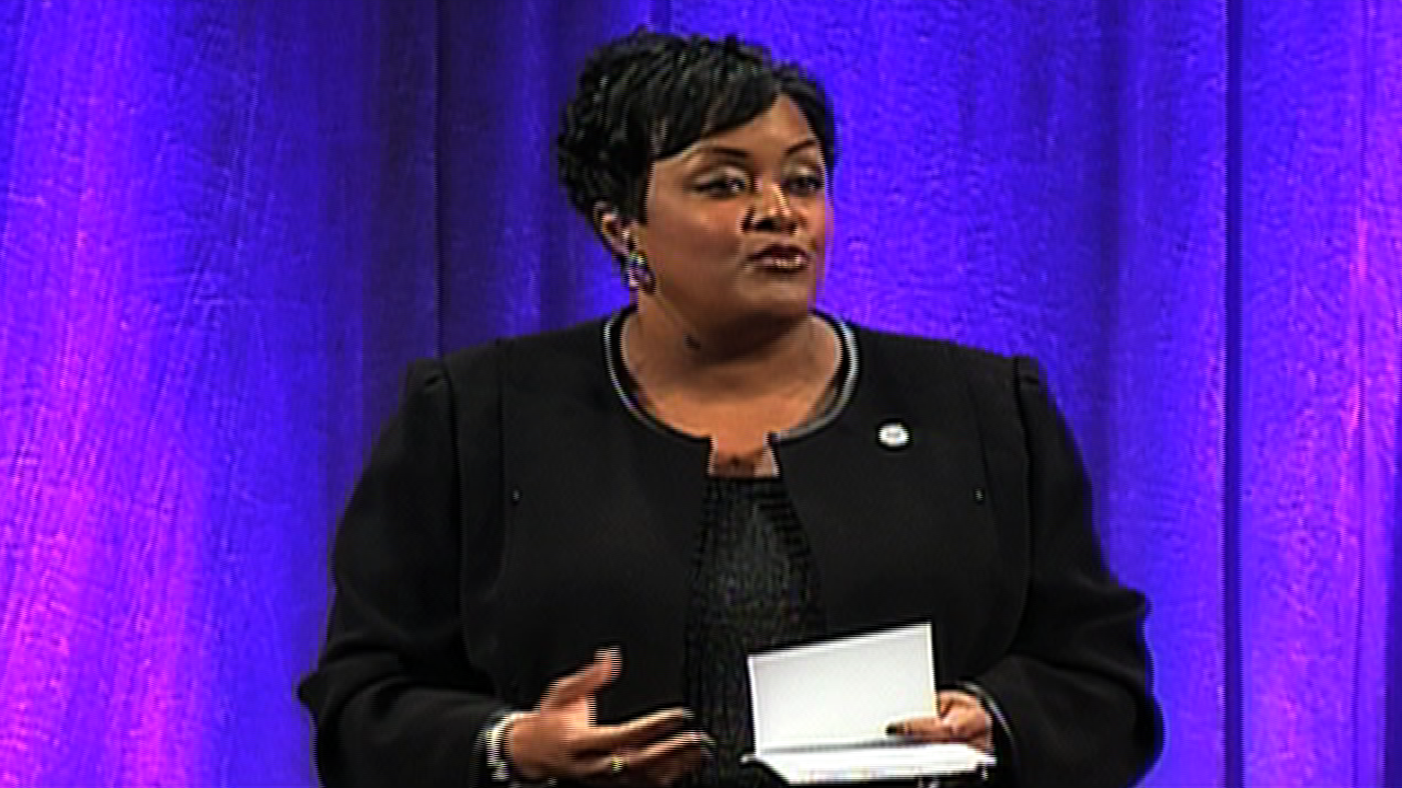 DeRionne Pollard, Montgomery College President, delivered her first “State of the College” address on April 11.