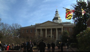 Image of Maryland General Assembly where the Assembly approved an income tax hike.