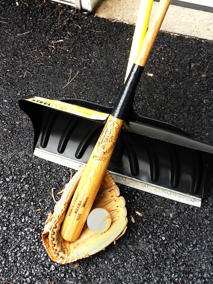 picture of Baseball and shovel