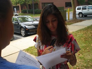 girl in backpack journalism picture