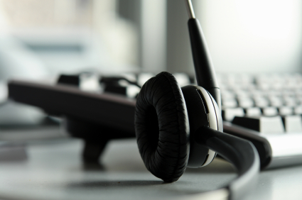 call center headphones picture