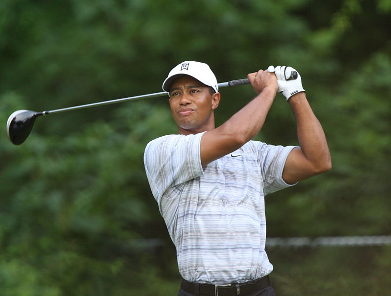 Imahge of Tiger Woods as he returns for 2012 AT&T National at Congressional Country Club