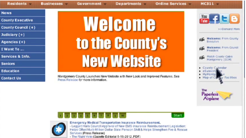 Montgomery County new website