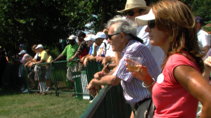 Spectators at Congressional AT&T Nationals Golf Tournament