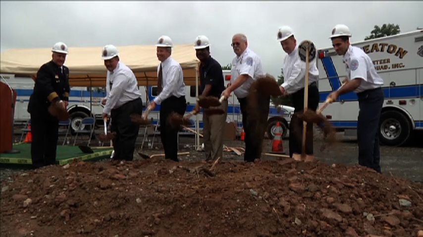 groundbreaking ceremony for the Wheaton Volunteer Fire Rescue Station