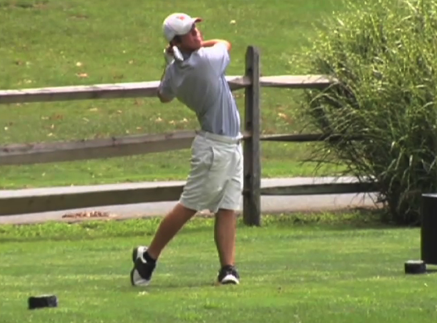 golfer at Rockville's RedGate Golf Course