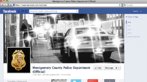 Montgomery County Police Department Website screen capture