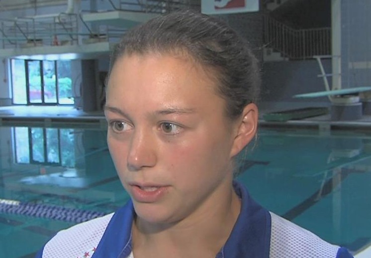 image of Cassity Krug Olypic diver at Montgomery County Aquatic Center