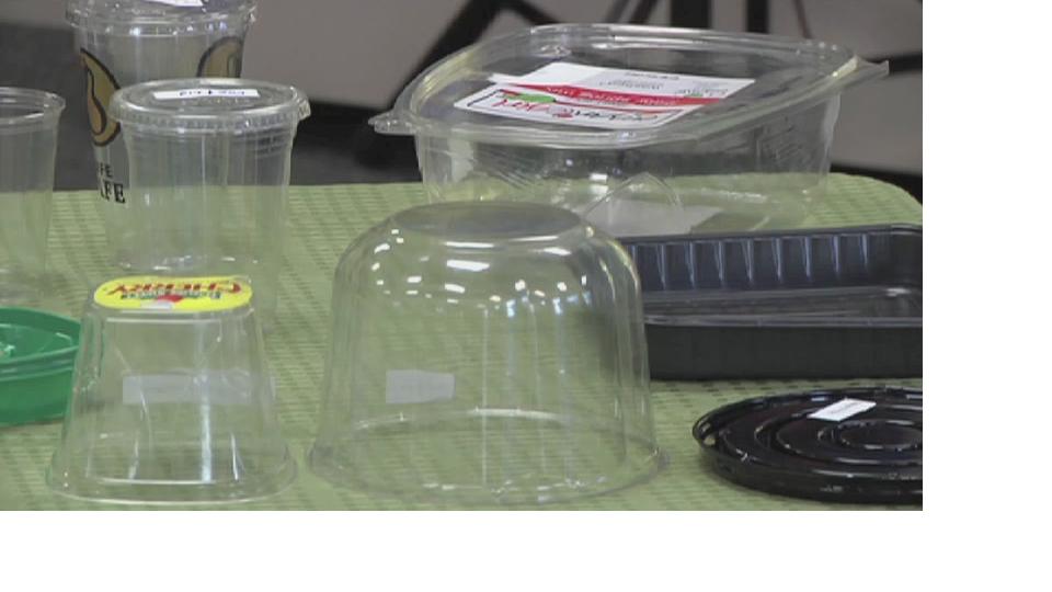Imahe of lightweight plastic containers which can now be recycled in Montgomery County