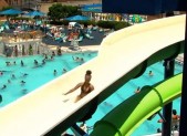 Image of the wate slides at Gaithersburg Water Park
