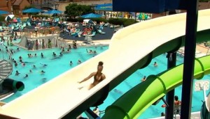 Image of the wate slides at Gaithersburg Water Park