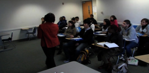 Montgomery College classroom with students