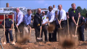 groundbreaking at Travilah Firestation