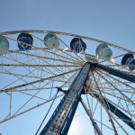 Image of Ferris Wheel Against Blue Sky