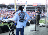 Performers at the Salvadoran Festival