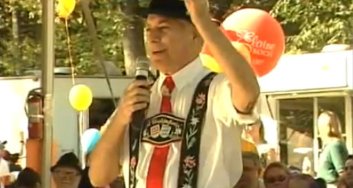 Bavarian dressed man at Oktoberfest