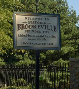photo of Welcome to Brookeville sign
