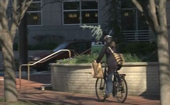 Bicycler in Bethesda