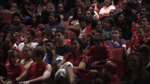 teens in auditorium