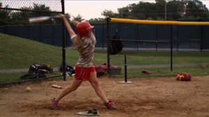 woman softball player