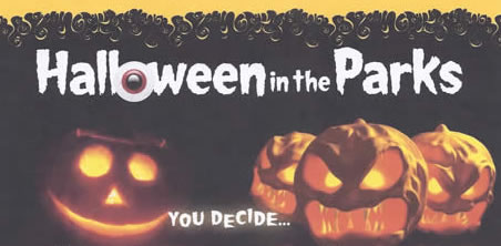 Hallowwen in the Parks flyer