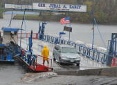 White's Ferry was still operating on Oct. 29 before the brunt of the storm arrived in Montgomery County.