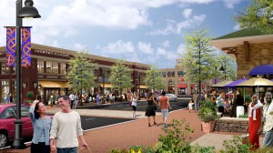 rendering of Crown development in Gaithersburg Maryland, Downtown Crown View Daytime