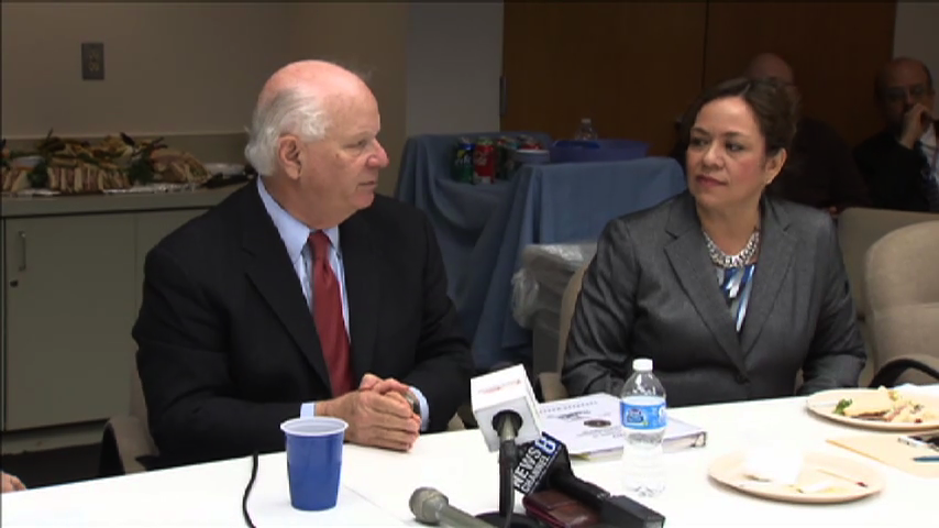 Ben Cardin and Nancy Navarro