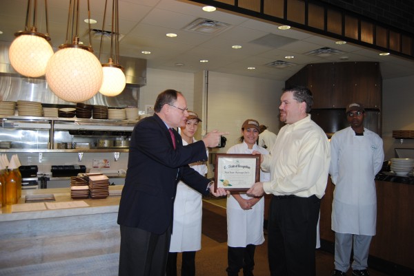 Image of Quince Orchard High School Culinary Students at Not Your Average Joe's resturant