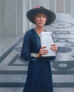 Jeannette Rankin, oil on canvas, Sharon Sprung 2004 Collection of the U.S. House of Representatives