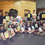 photo Bullis students participating in Manna Food Drive