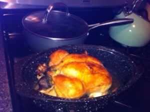 photo of roasted chicken