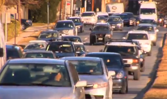 photo traffic jam in MoCo