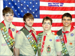 photo four Eagle Scouts