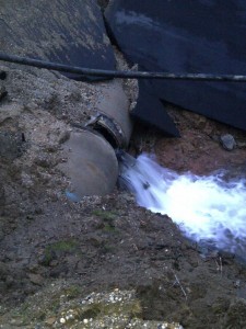 photo water main break in Chevy Chase