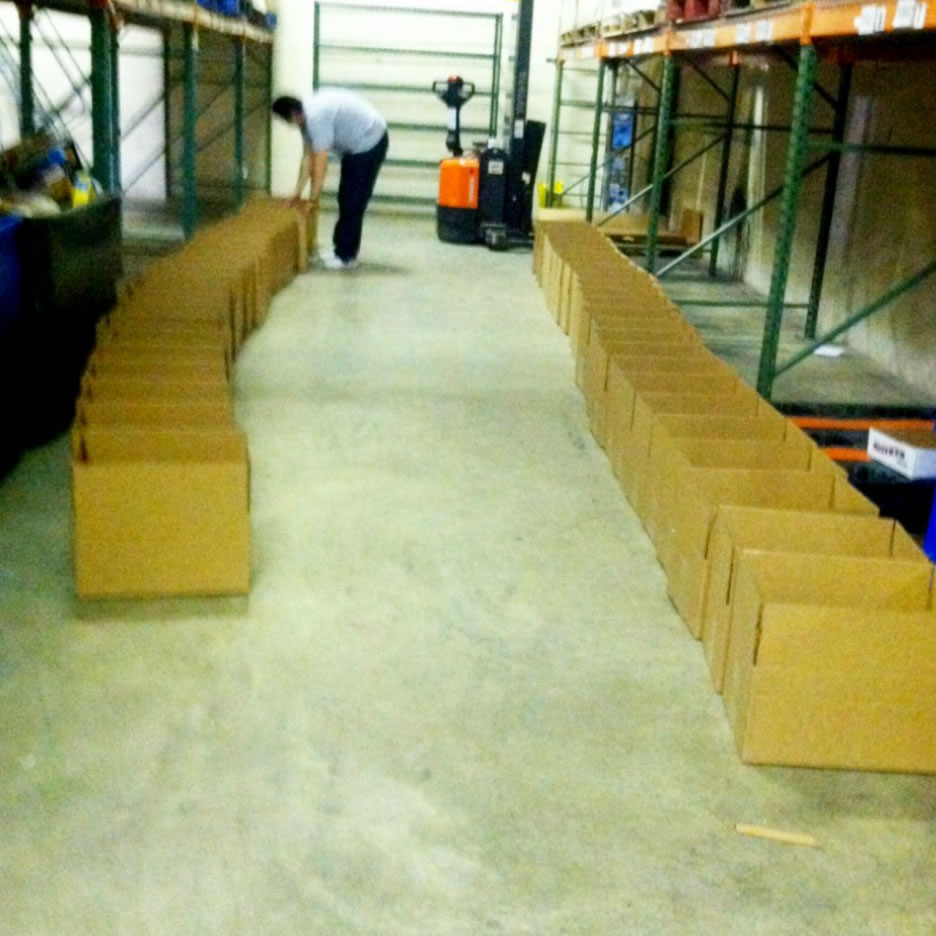 photo empty shelves at food bank