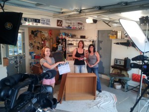 PA Hannah with clap board