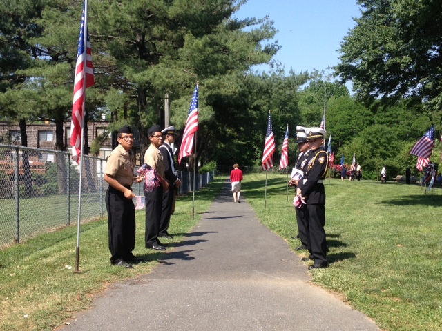 photo color guard at Memorial Day Observance