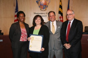 photo at MoCo Council honoring Teacher Appreciation week