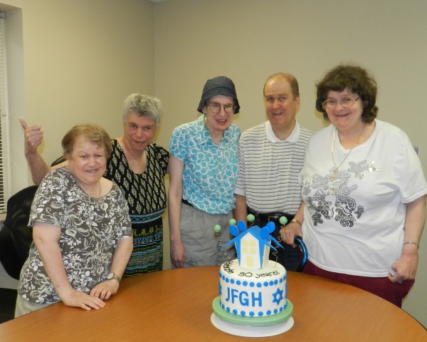 Jewish Foundation For Group Homes 30th Anniversary, Nan, Annie, Holly, Alan, and Karen. Photo | Jewish Foundation for Group Homes