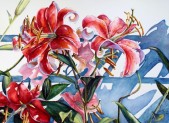 <em>Star Gazer Lilies</em> by Sue Moses
Photo | Potomac Valley Watercolorists