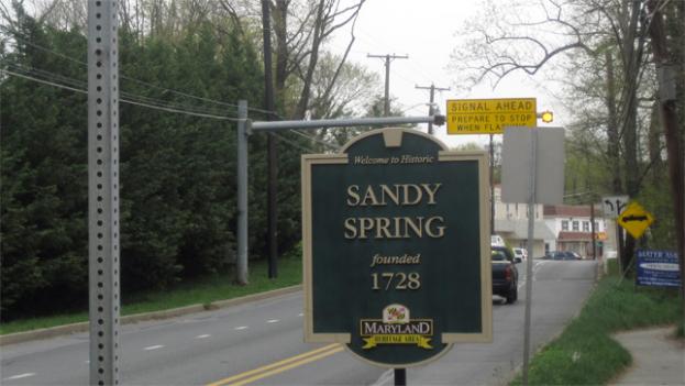 photo of Sandy Spring sign