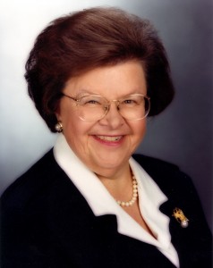 US Senator Barbara Mikulski