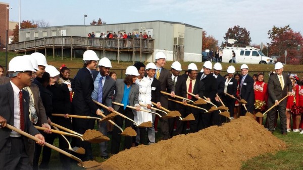 Groundbreaking for the new Wheaton High School on October 30, 2013 Photo | Dan Hoffman @MoCoDanHoffman