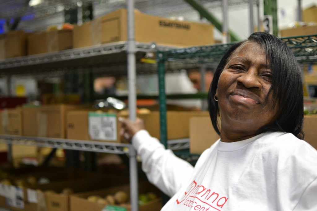 Today, Blanche Hall celebrates her 10th year at Manna Food Center