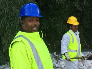 crew doing pothole repairs in MoCo