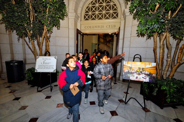 We observe the main hall of Union Station.