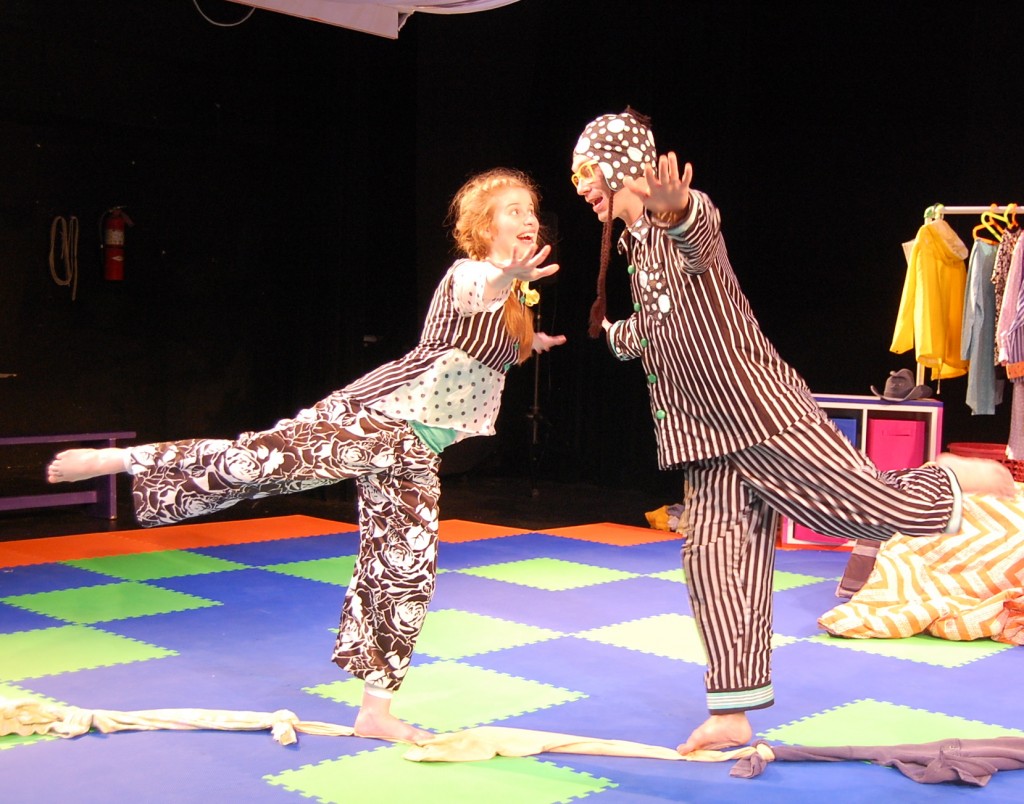 photo Megan Graves and Bradley Foster Smith in Imagination Stage's show Inside Out