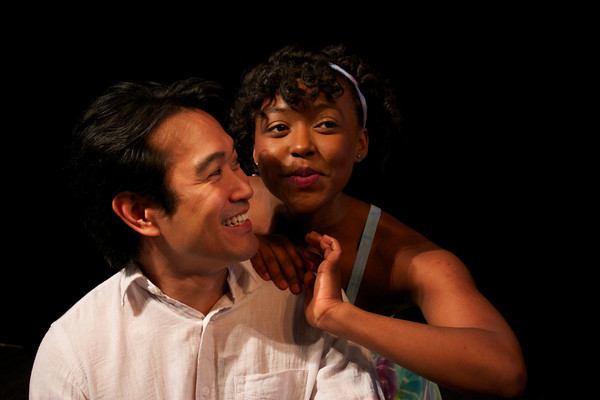 photo of Olney Theatre Center's ONCE ON THIS ISLAND begins April 9, starring Eymard Cabling (Daniel Beauzhomme) and Aisha Jackson (Ti Moune). Photo by Sonie Mathew