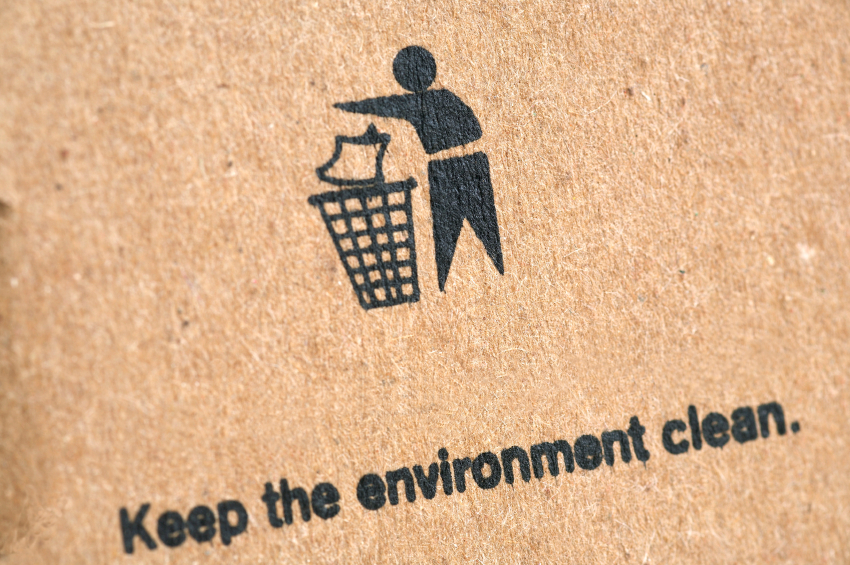 graphic stating keep the environment clean